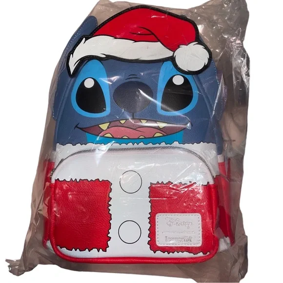 Loungefly | Bags | Nwt Loungefly Santa Stitch Mini Backpack  display picture 1